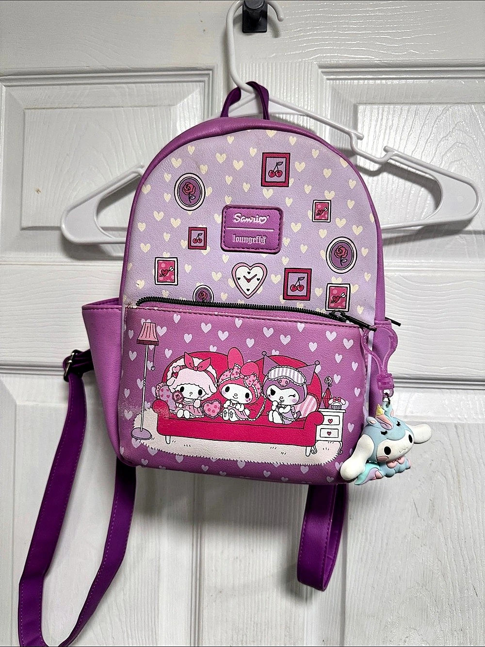 Sanrio loungefly Tuxedosam Purple Backpack